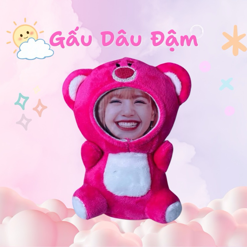 フォトベア ハートシリーズ ぬいぐるみ 写真プリント対応 中サイズ PHOTOBEAR株式会社