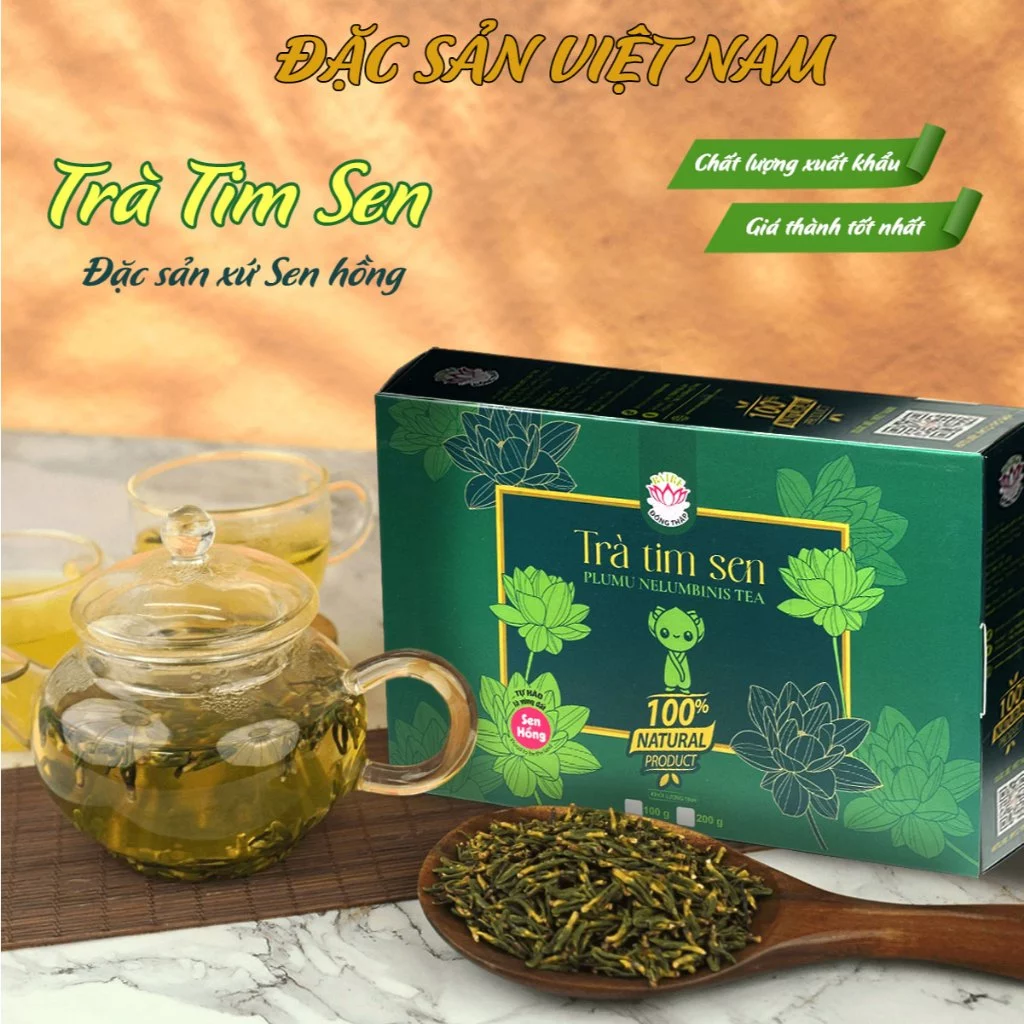 高級バーチェ蓮心茶 - ドンタップ特産 安眠・リラックス 100g