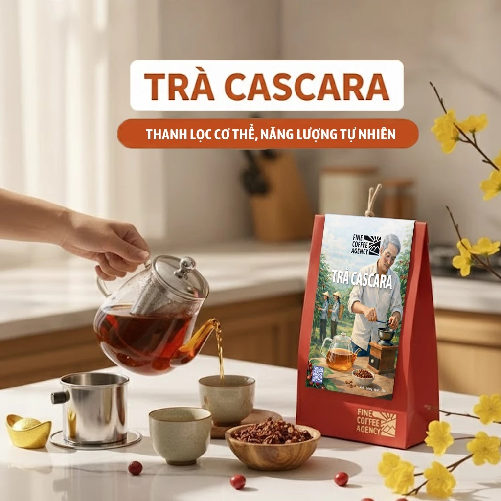 高級カスカラティー - 100%スペシャルティコーヒーチェリーハスク使用 (250g)