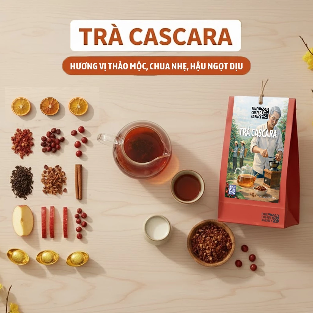 高級カスカラティー – スペシャリティコーヒーの果皮100%使用 (100g)