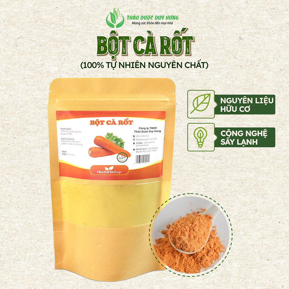 最高品質フリーズドライ人参パウダー 50g｜無添加・栄養豊富で毎日の健康サポートに