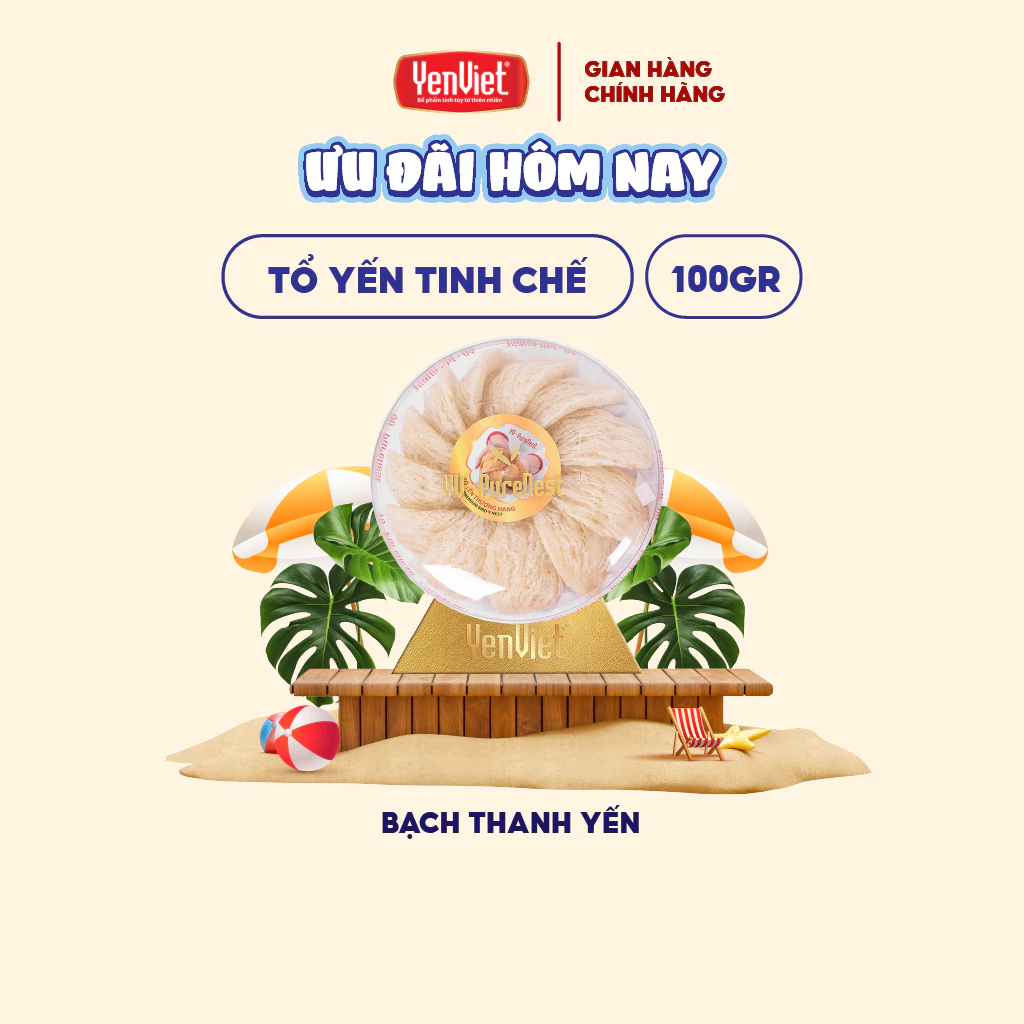 高級精製天然ツバメの巣 99%ピュア 繊維17%入り 30g/50g/100g – バクタンイェン (Yến Việt)