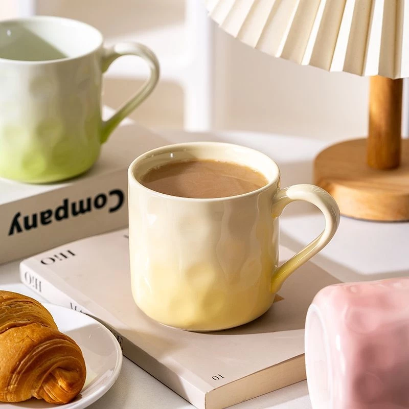 高級感温変色セラミックマグカップ - オフィス＆家庭用ペア | 新デザイン恋人マグ