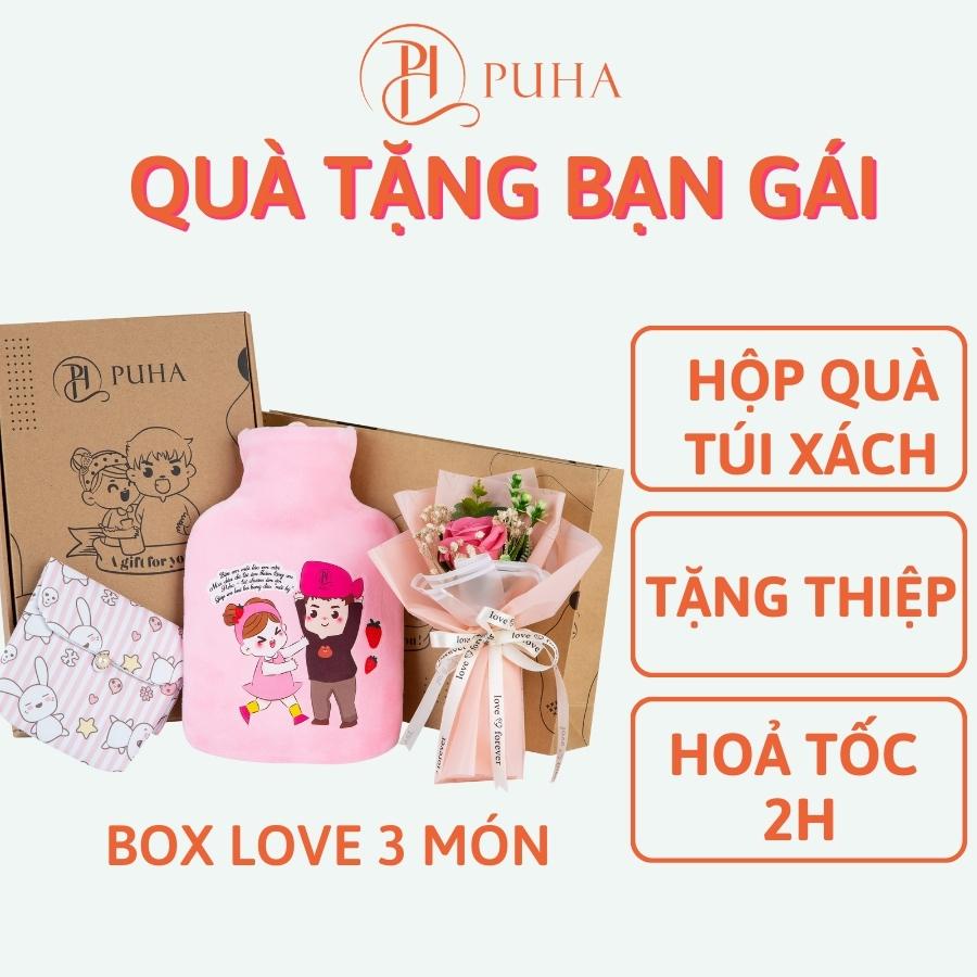保温・保冷バッグのギフトセット 腹部用 生理 1000ml PH PUHA