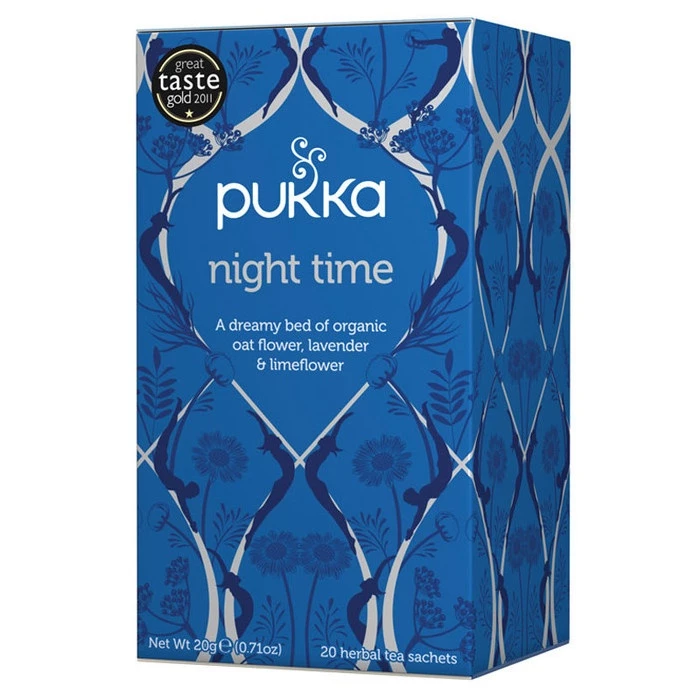 Pukka オーガニック ナイトタイムティー 20袋入り - 英国製安眠ハーブ