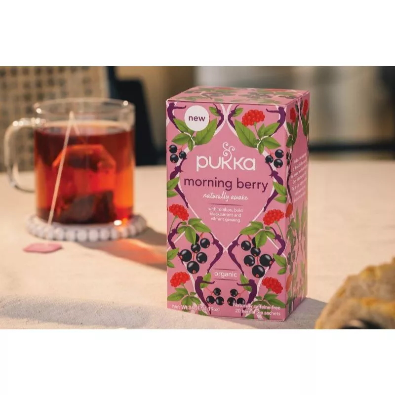 プッカ UKオーガニック モーニングベリーティー 20袋 - 朝の目覚めに
