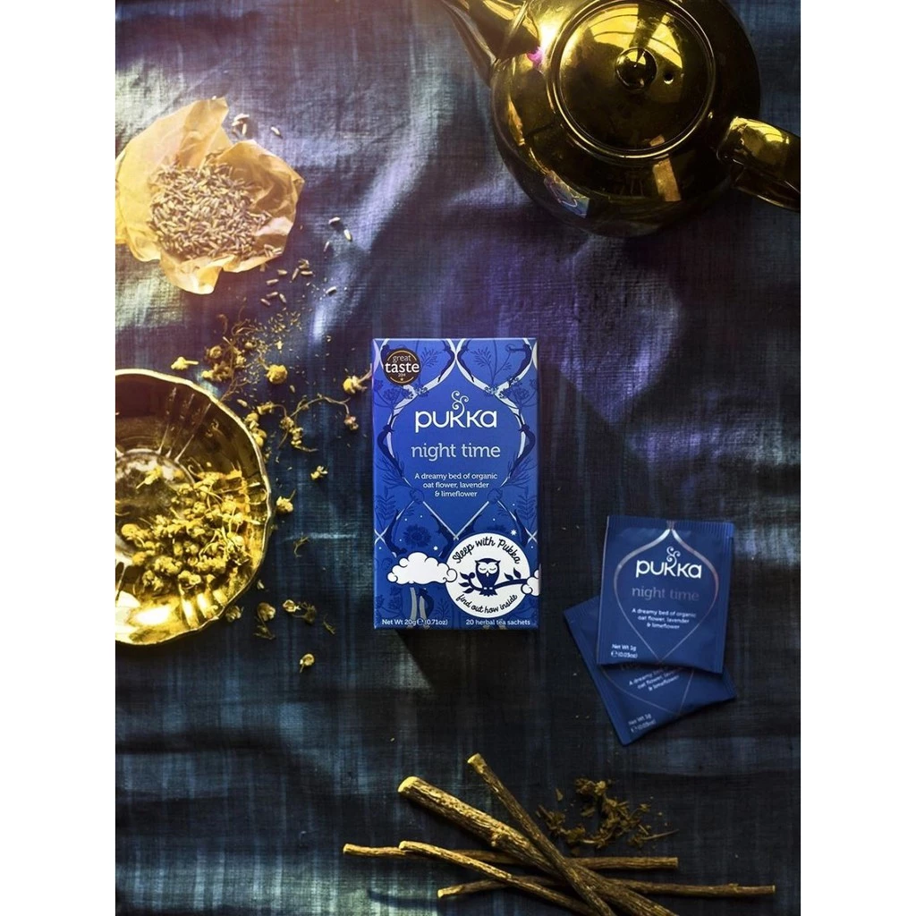 Pukka UK オーガニック ハーブティー ナイトタイム 20袋