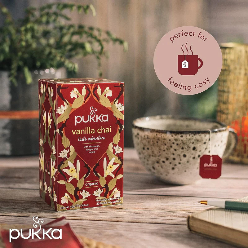 Pukka UK オーガニック バニラチャイ ティーバッグ 20袋