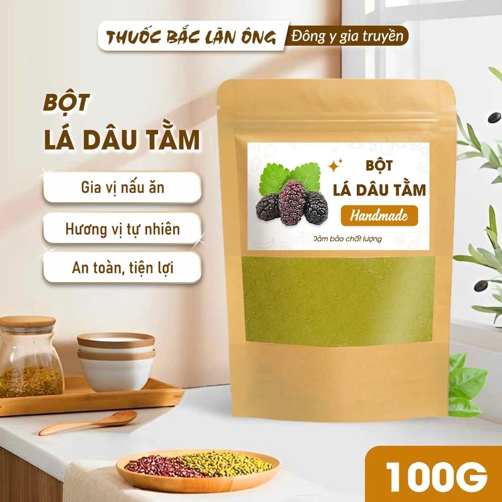 純粋乾燥桑の葉パウダー 100g - 抗菌、美肌、清熱、肝臓ケアに