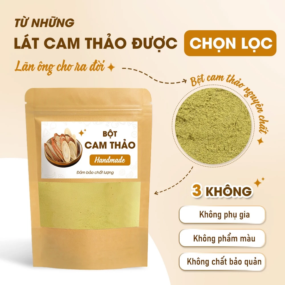 純粋ベトナム産甘草パウダー 1kg – 芳醇でなめらか、飲用・美顔パックに | Lãn Ôngブランド