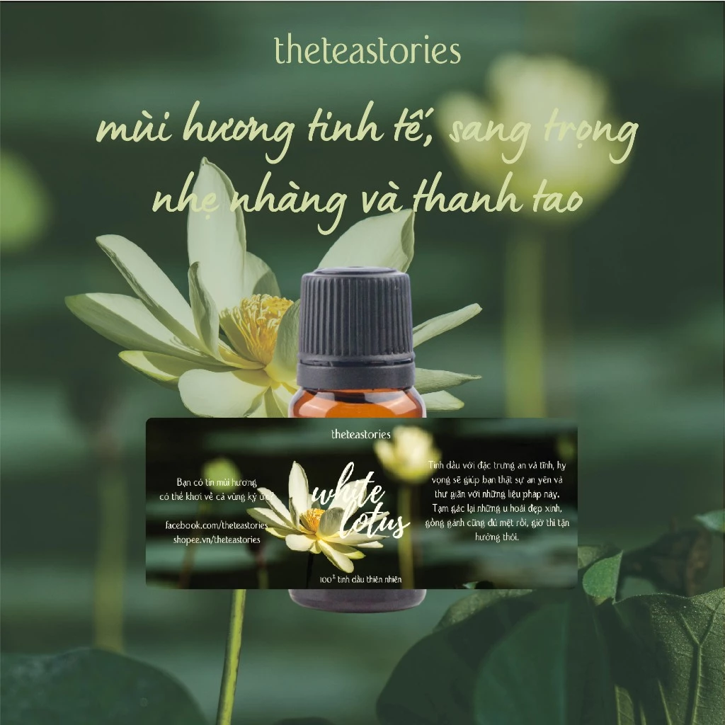 白蓮アロマオイル 10ml - 純粋な香りで極上のリラックス体験