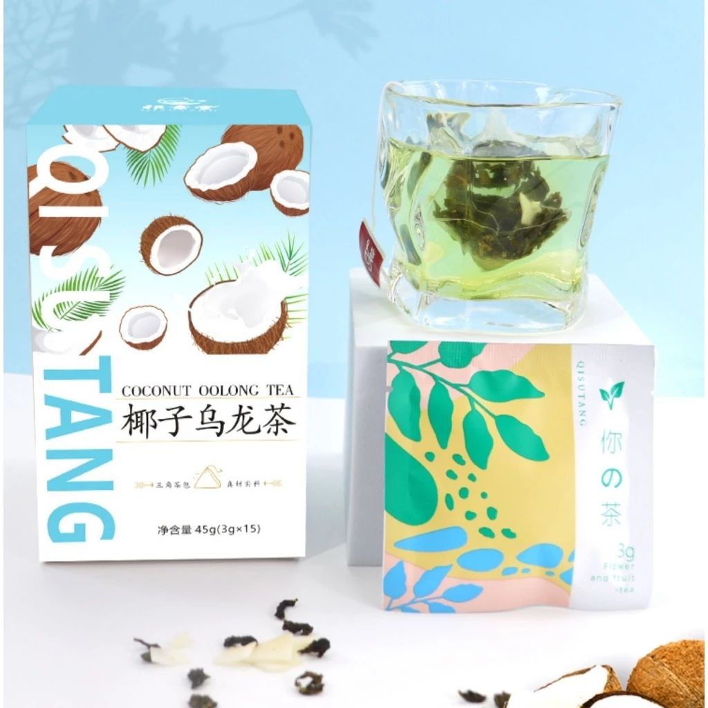 奇素堂 ココナッツ烏龍茶 三角ティーバッグ 芳醇な香りとまろやかさ、健康志向の方へ 上質な贈り物に