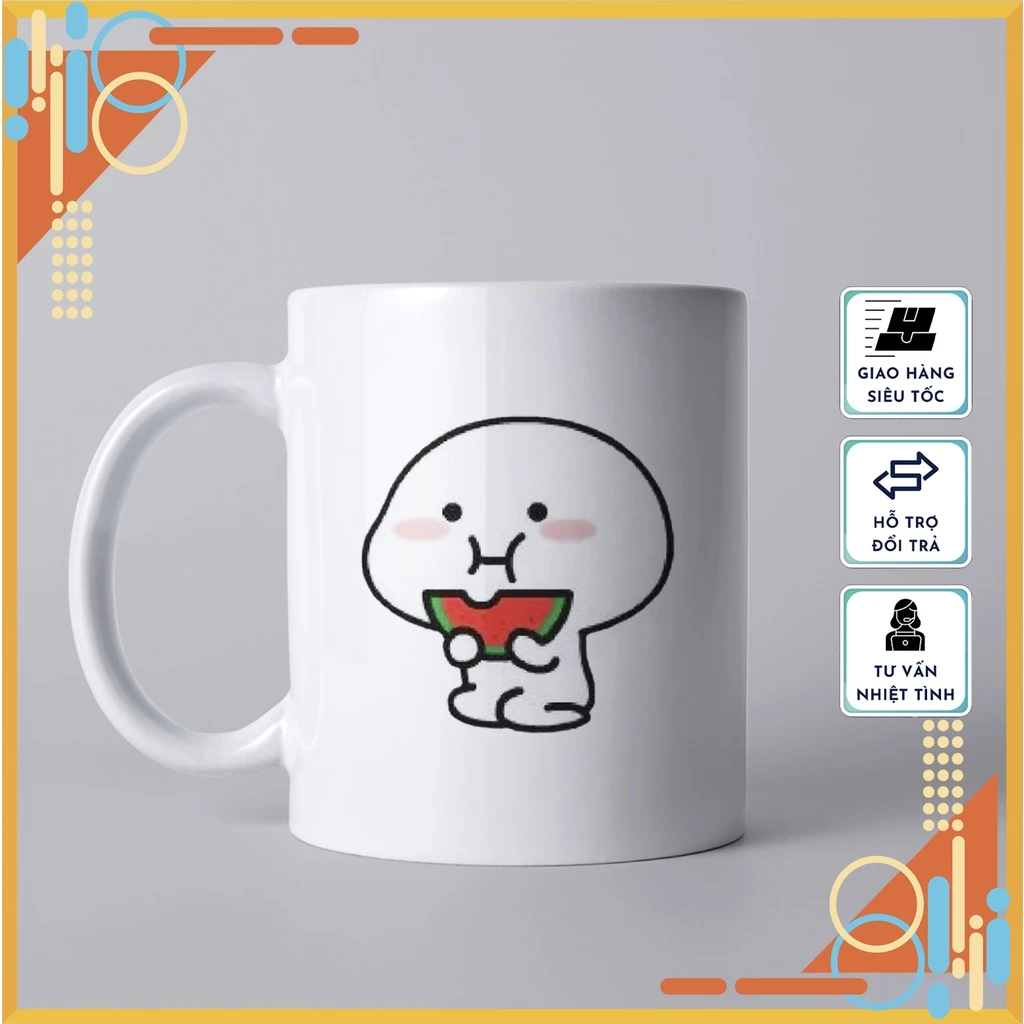 Quby柄のかわいいセラミックマグカップ【No.20】毎日使える高級ギフト