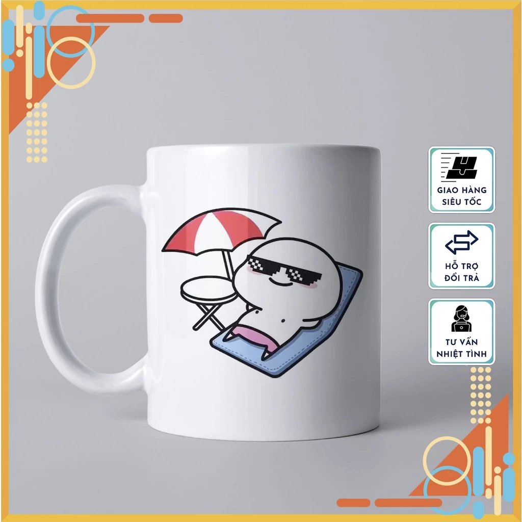 クビー（Quby）柄 陶器マグカップ No.18 | 可愛いデザインで毎日使える高級ギフト