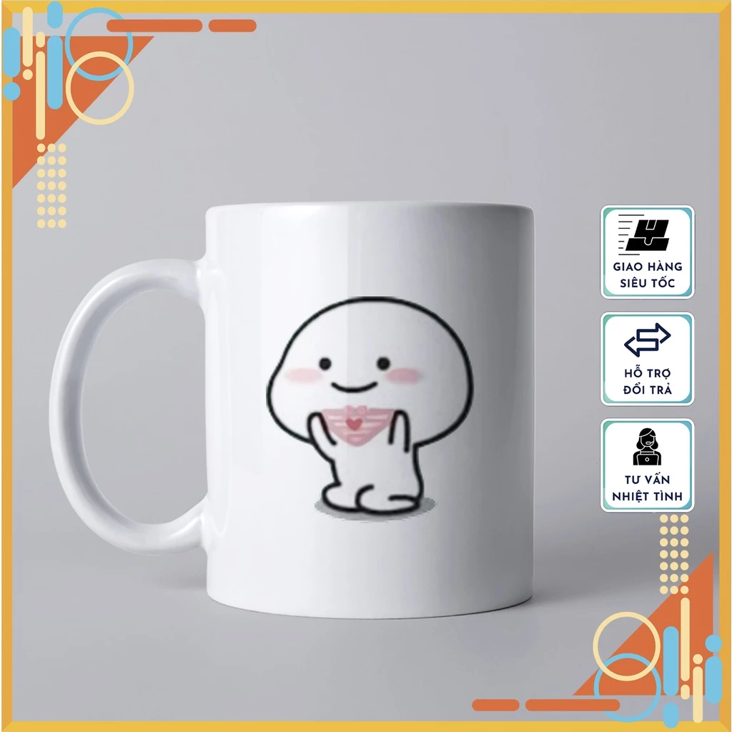 Qubyイラスト入りマグカップ No.31 - 高級ギフト＆普段使いに