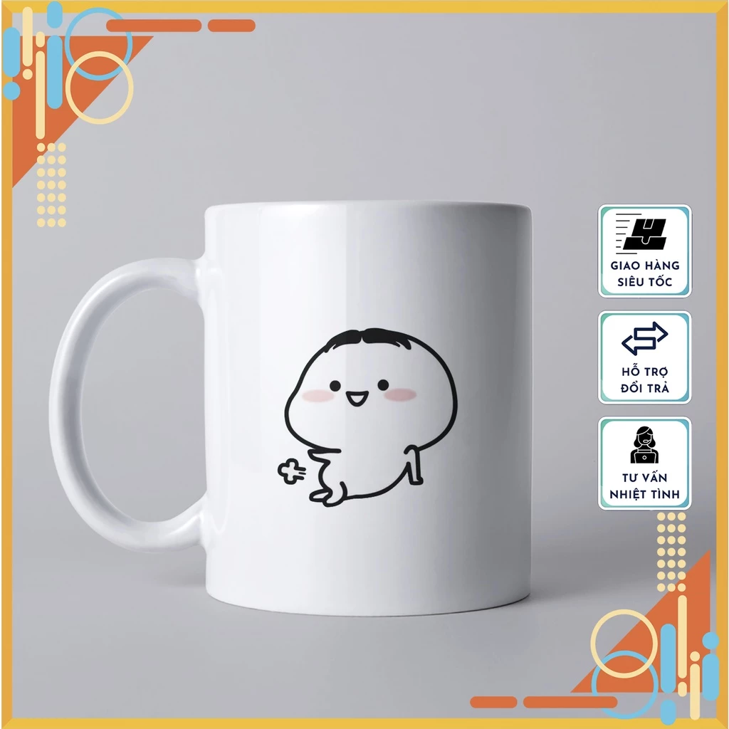 Quby (キュービー) デザイン マグカップ No.44 – 高級ギフト＆日常使いにぴったりのかわいい陶器カップ