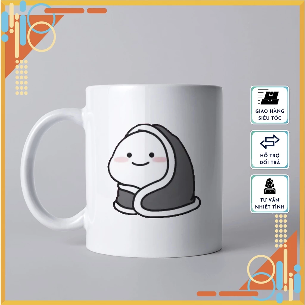 Quby柄セラミックマグカップ No.4 – かわいい高級ギフト、日常使いに最適