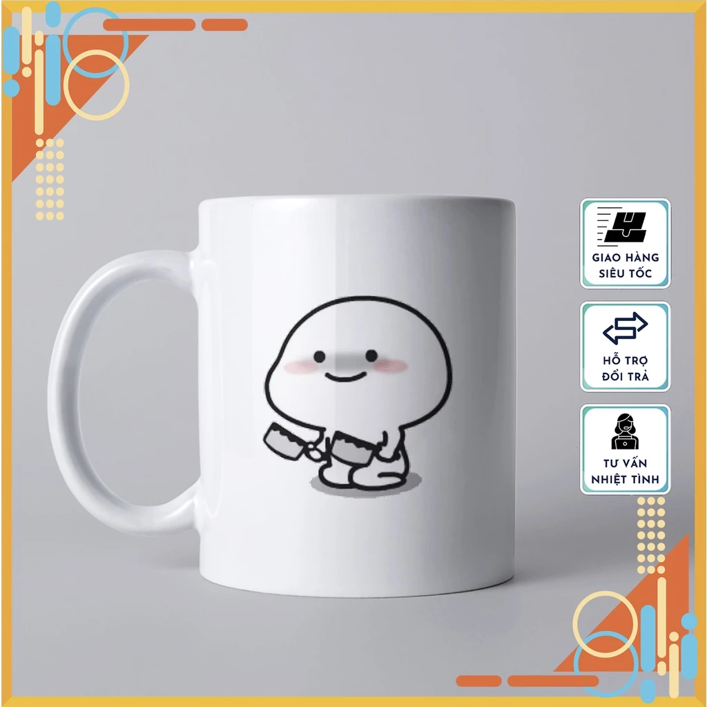 クビー柄 セラミックマグカップ No.37 | かわいい高品質ギフト＆日常使いに