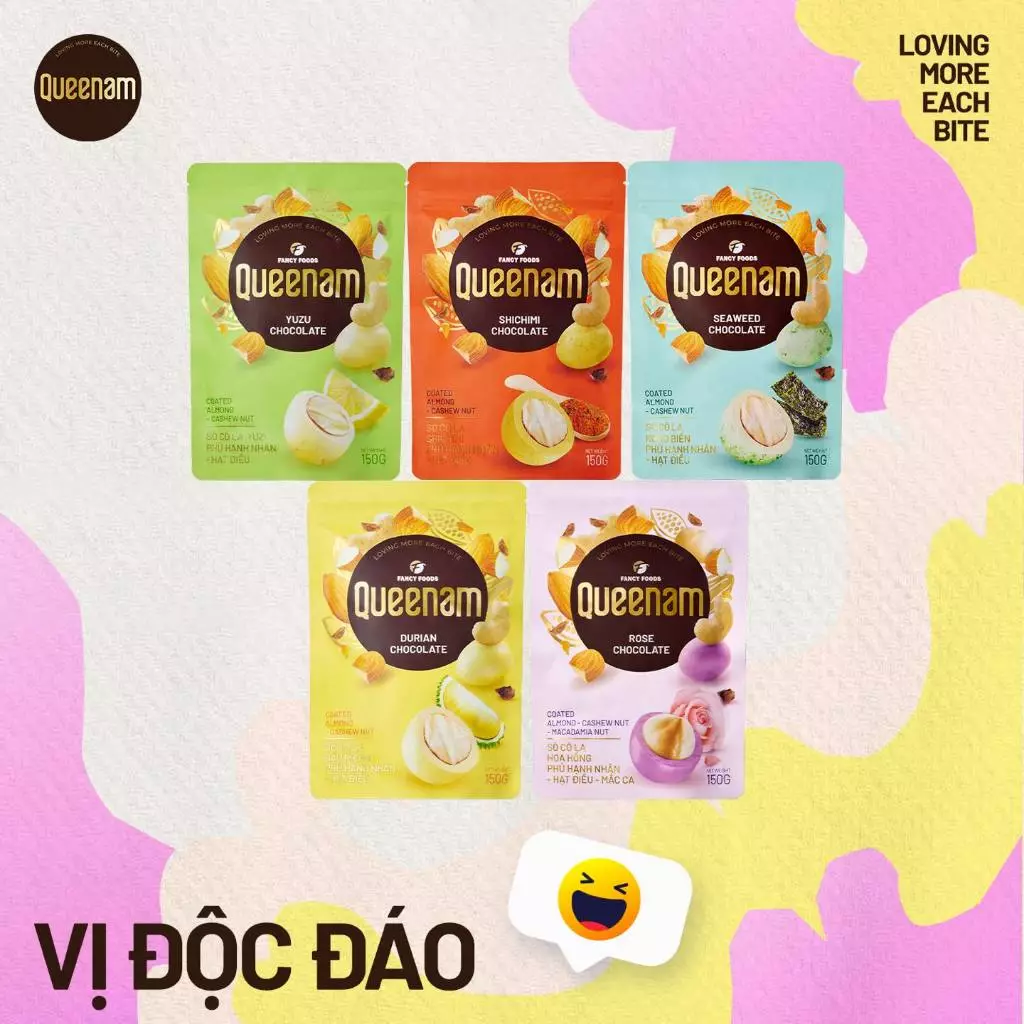 クイーナム ゆずレモン風味 栄養ナッツ入りチョコレート 150g