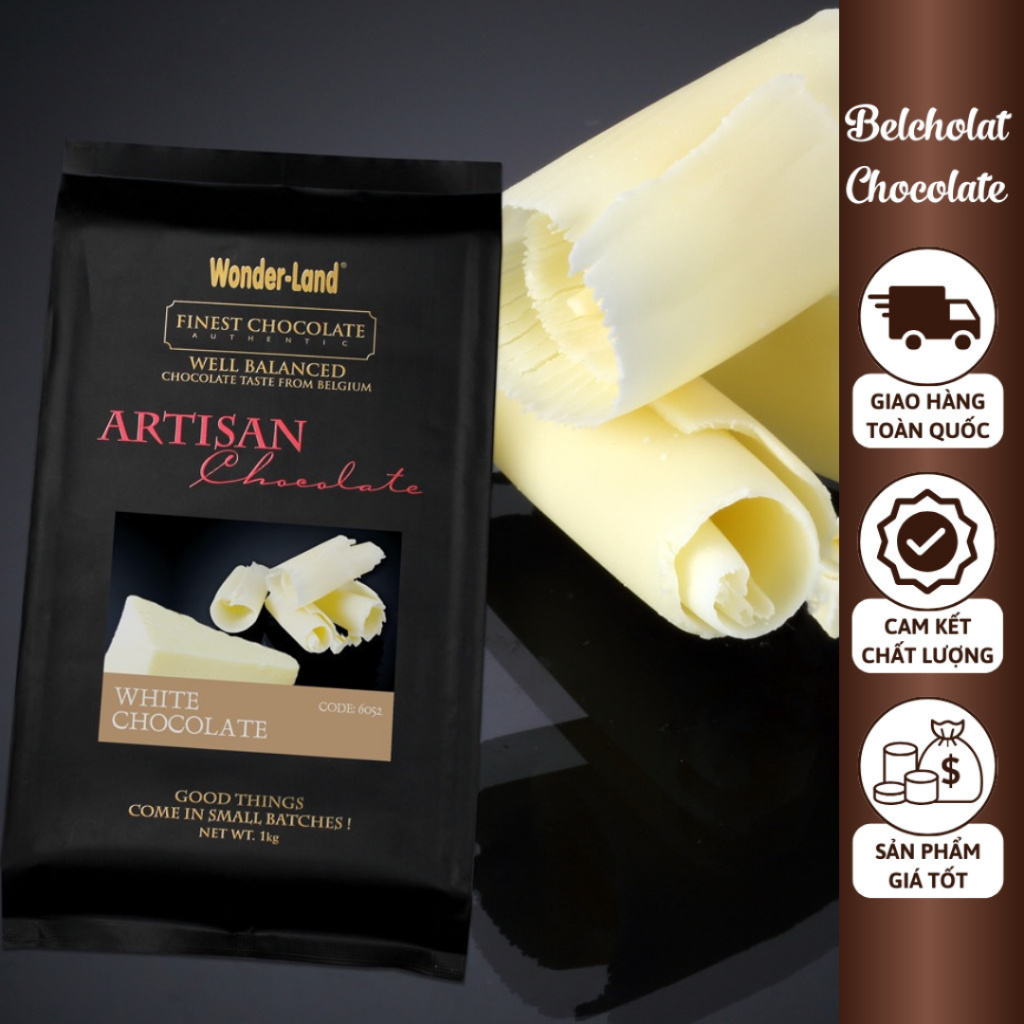 生ホワイトチョコレートブ ロック 500g/1kg 6052 WonderLand