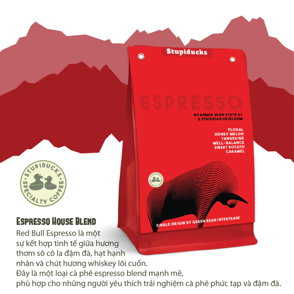 レッドブル アラビカ ダークロースト コールドブリュー用 コーヒー粉 500g - Stupiducks Specialty Coffee (SSC Roaster)