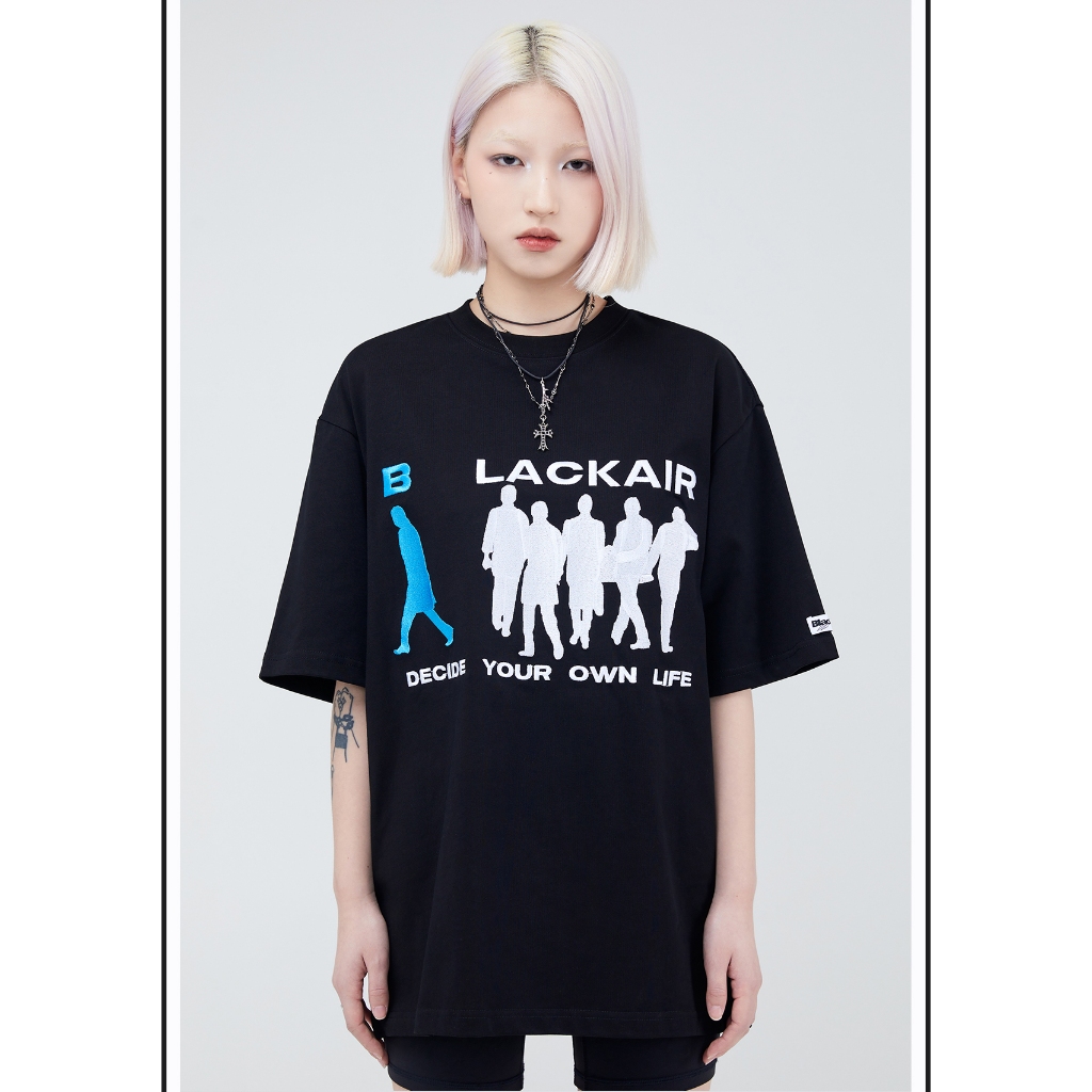 REDLABEL BLACKAIR ユニセックスTシャツ コットン素材 オーバーサイズ M REDLABEL