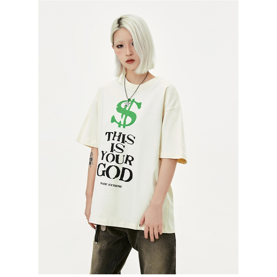 REDLABEL ストリートアートTシャツ "\$ GOD" オーバーサイズ L REDLABEL