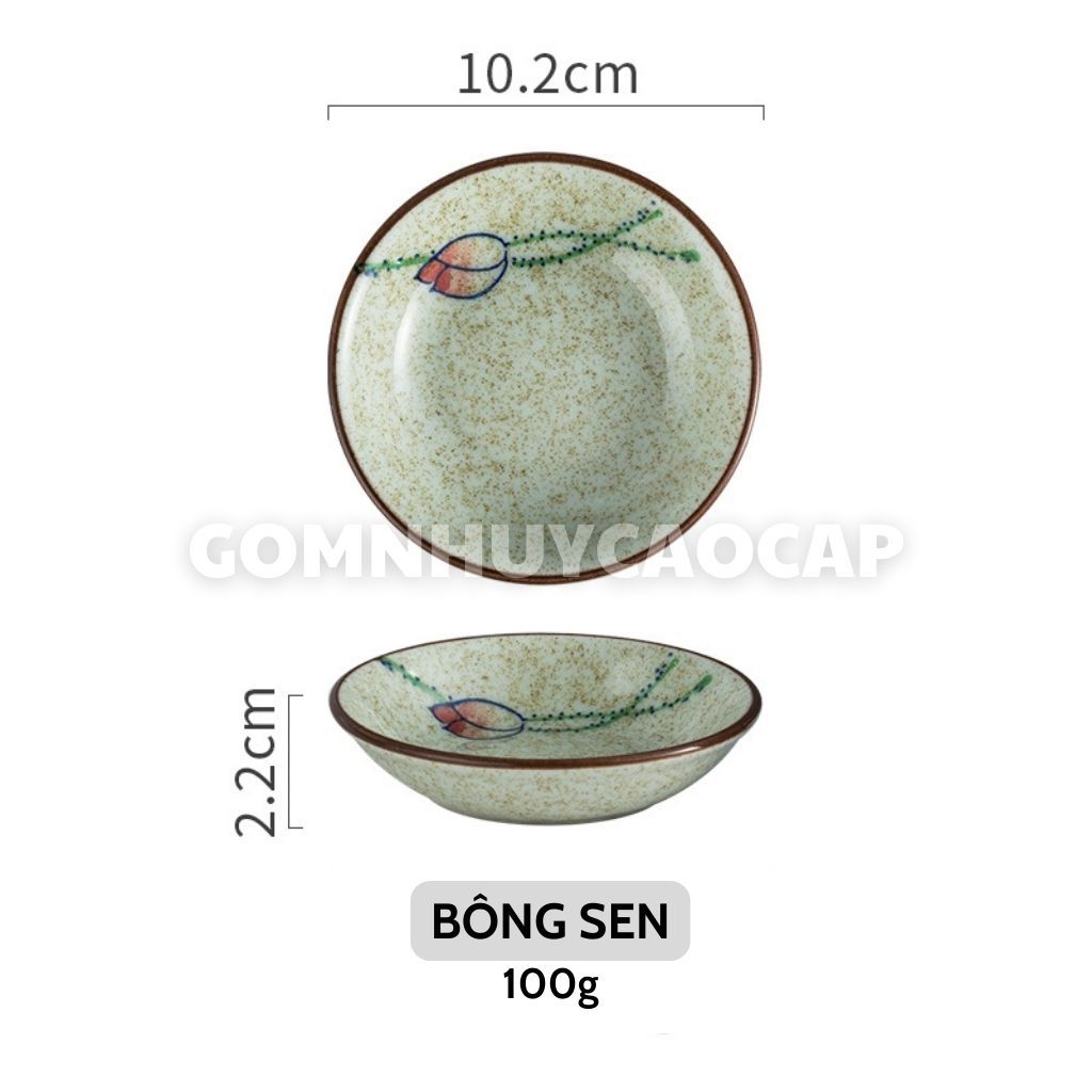 蓮華セラミカ 雅趣シリーズ 薬味皿 メンティエウ古典模様 φ10cm 蓮華陶器工房