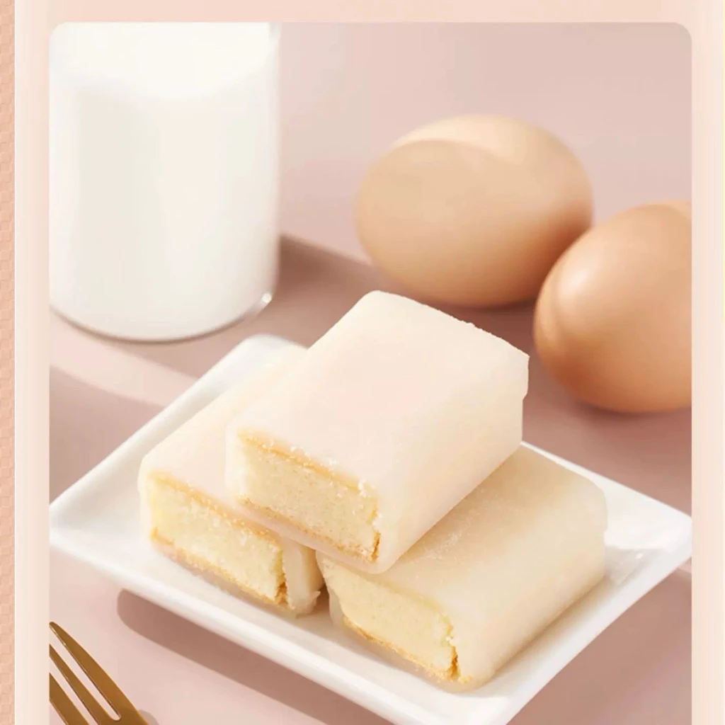 リクタ 雪皮ミルクもちスポンジケーキ 1kg - 柔らかく、もちもち、しっとり、美味しく栄養満点