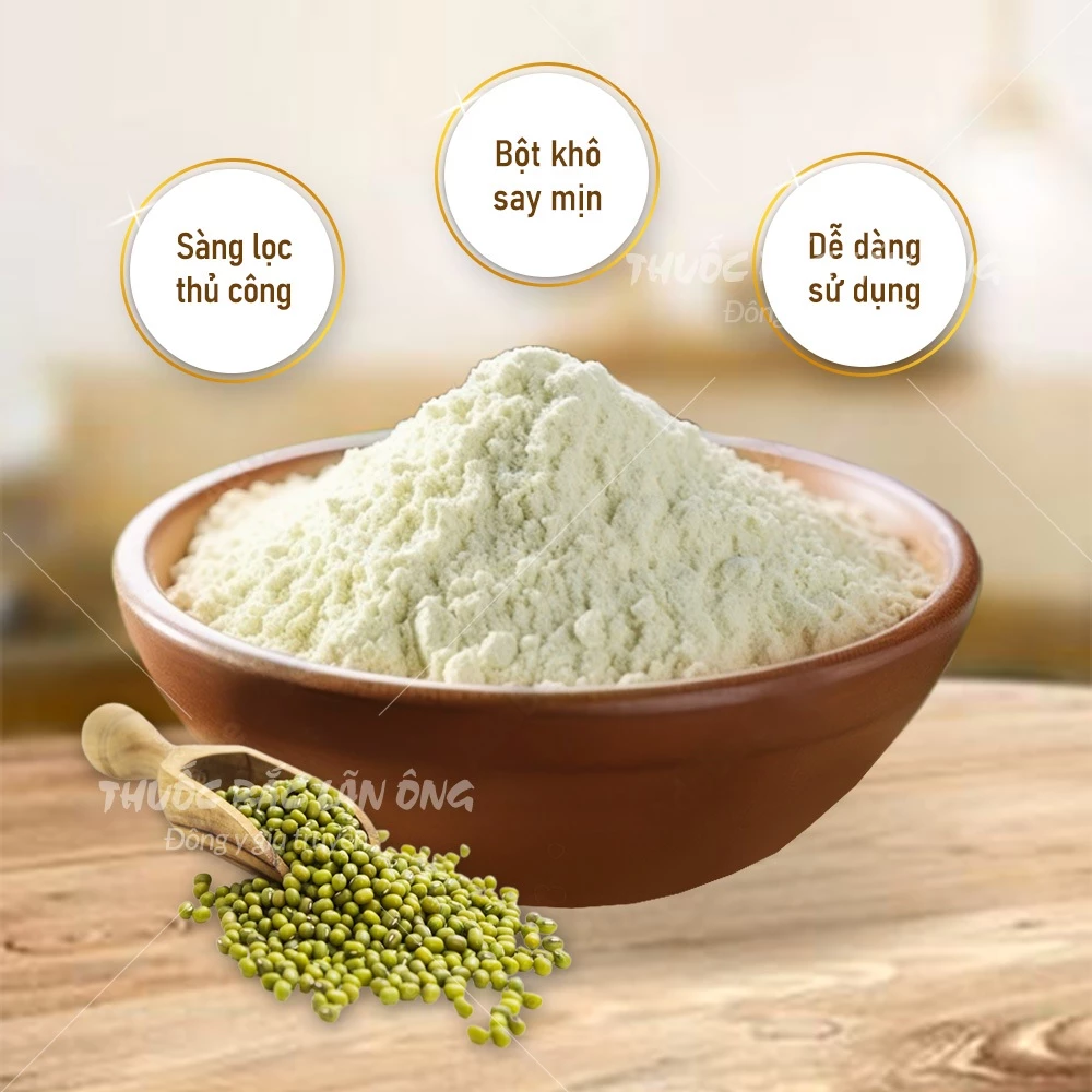 焙煎緑豆微粉末 500g (栄養、美容食、デトックス) - ラオオン漢方