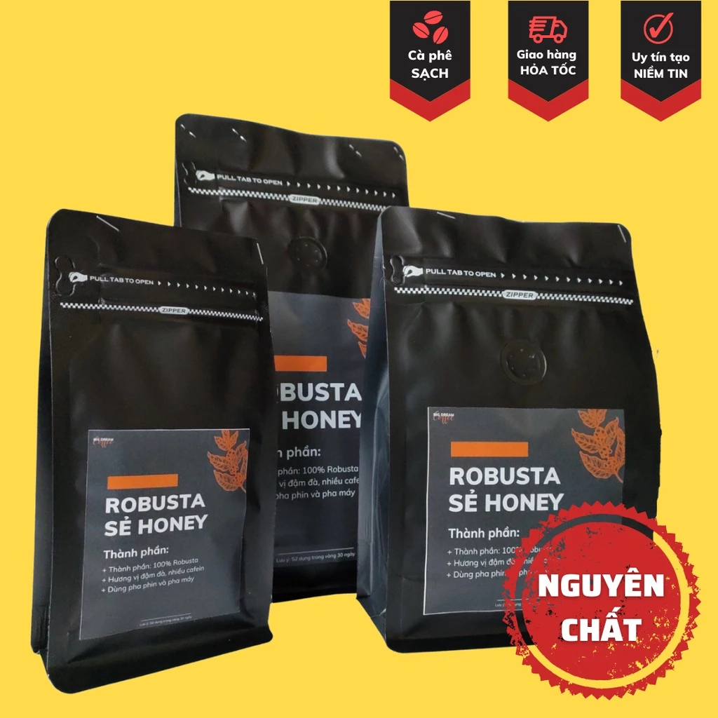 ロブスタ・セ・ハニー挽き豆コーヒー 500g - ほどよい苦味と甘い香り ベトナム式フィルター用