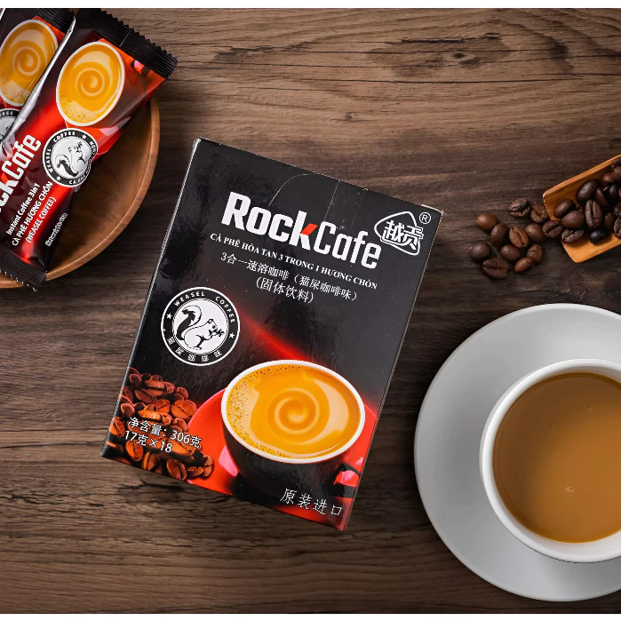 RockCafe コピルアク風味インスタントコーヒー 18袋 (17g×18)