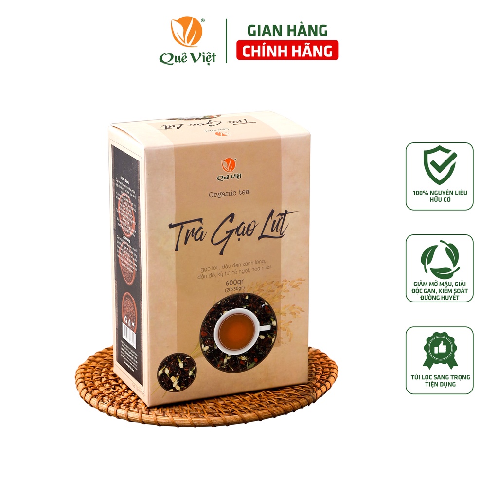 玄米茶 600g ティーバッグ Que Viet