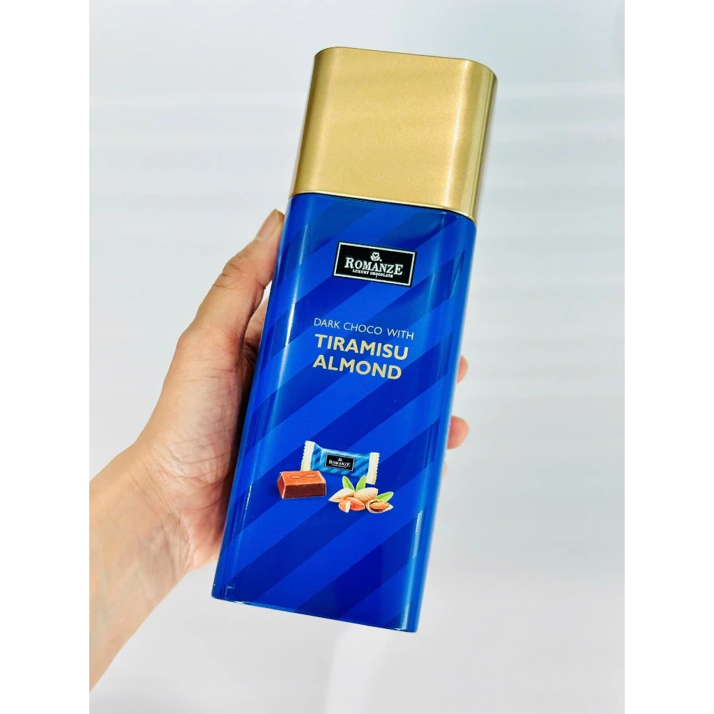 ロマンツェ ブルー 缶入りチョコレート 135g (マレーシア産)