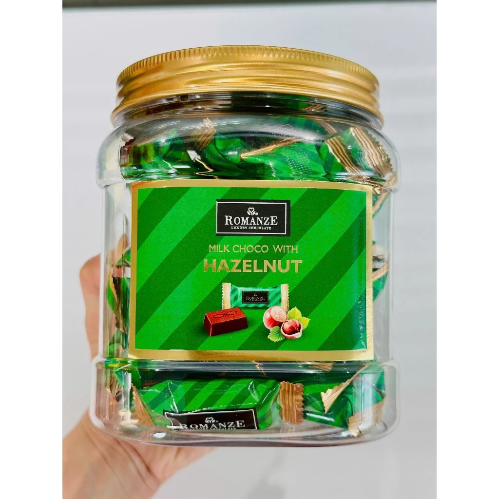 ロマンツェ ヘーゼルナッツチョコレート 345g 緑 (マレーシア産)