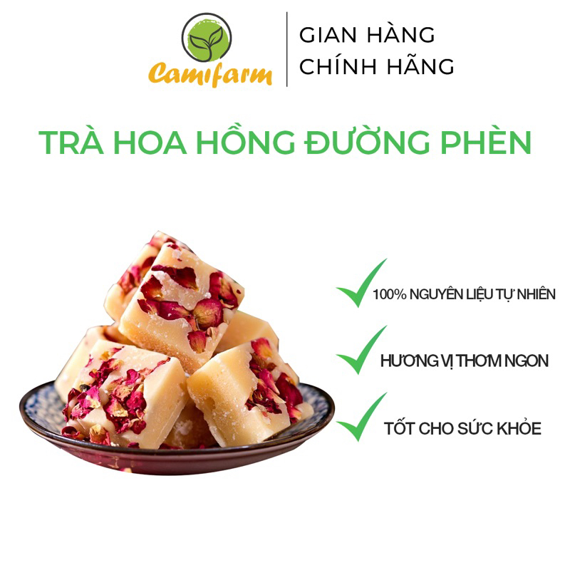 Trà hoa hồng - Đường phèn mật ong