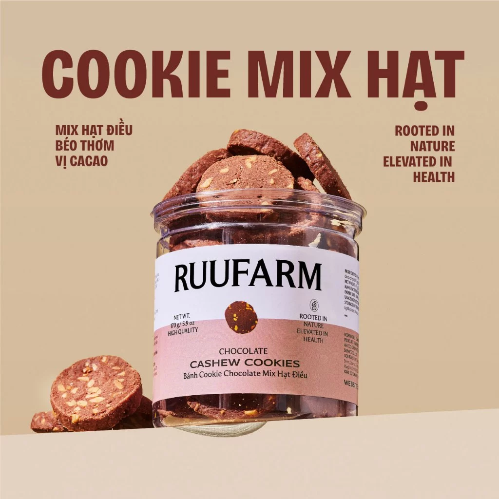 RUUFARM カシューナッツチョコレートクッキー 170g入り