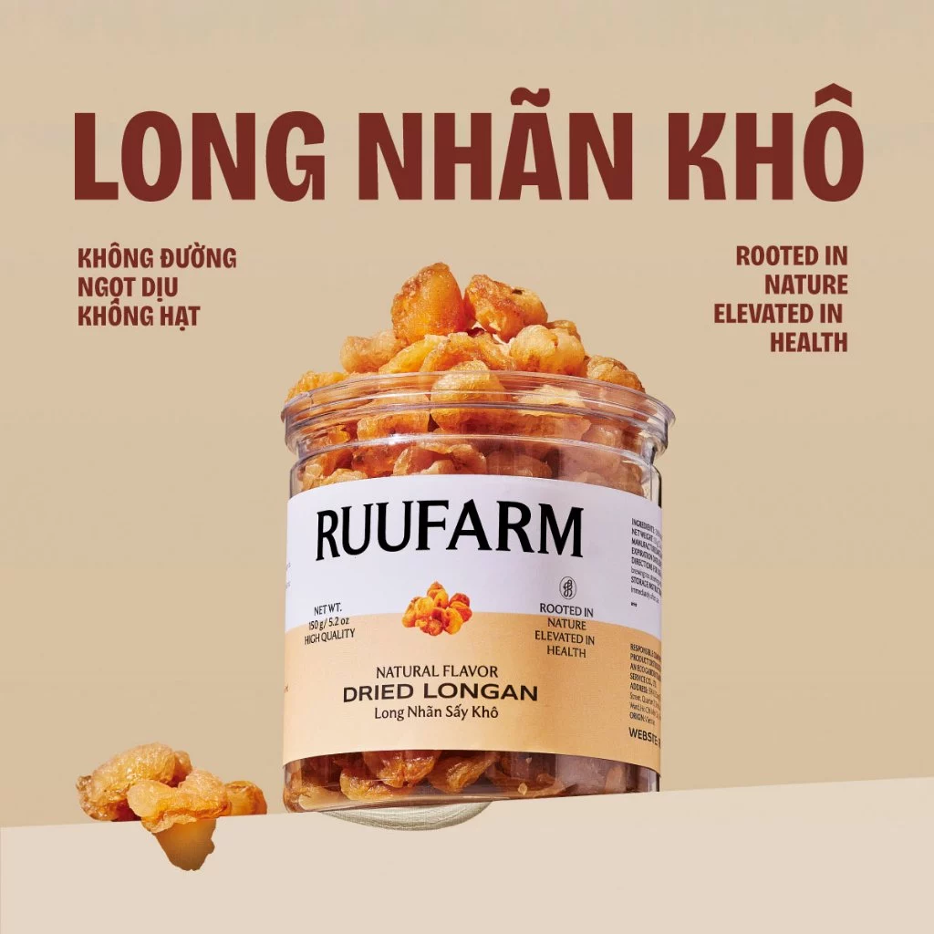 RUUFARM 龍眼（リュウガン）ドライフルーツ 150g 高級乾燥龍眼