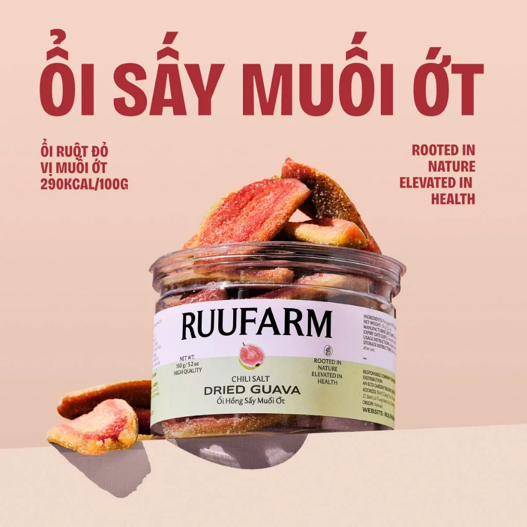 RUUFARM 赤肉グアバの唐辛子塩ドライ 150g