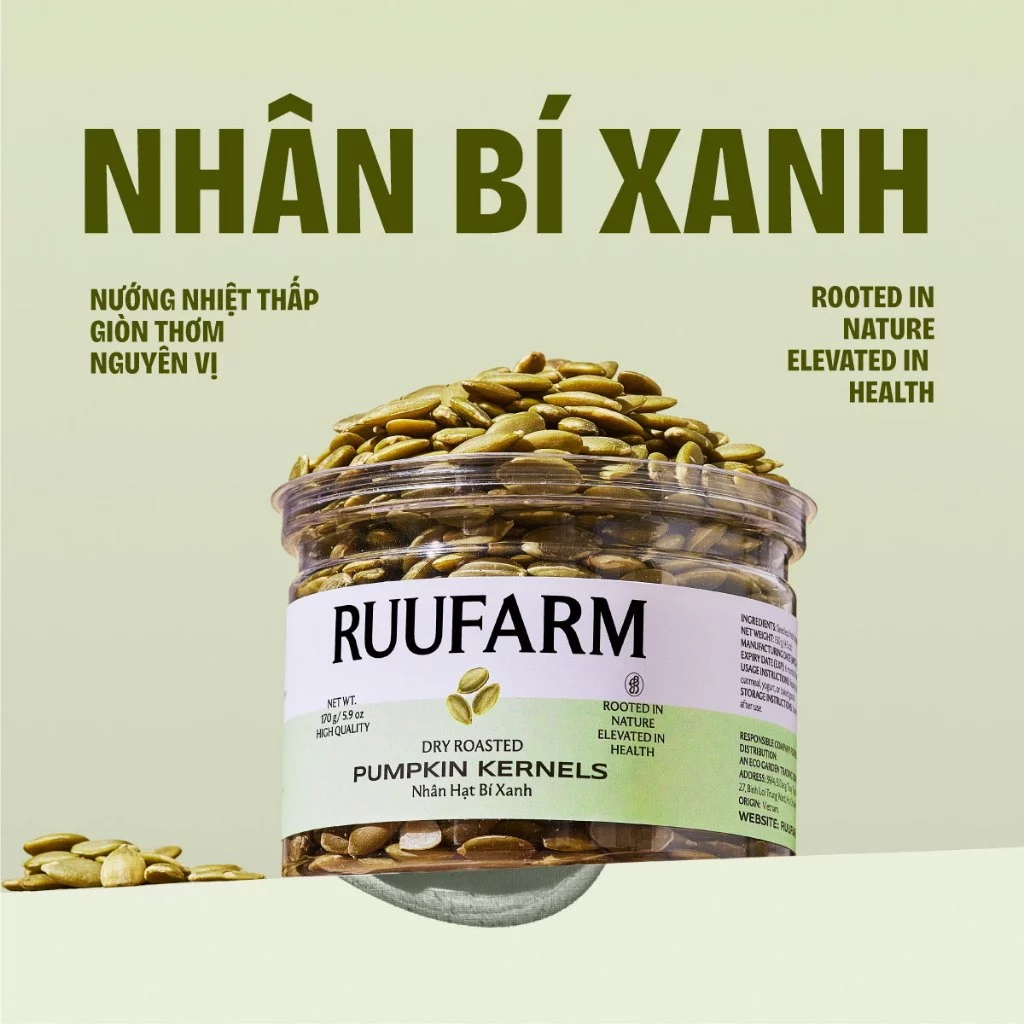 RUUFARM インド産 焙煎グリーンパンプキンシード 無添加 ヘルシースナック