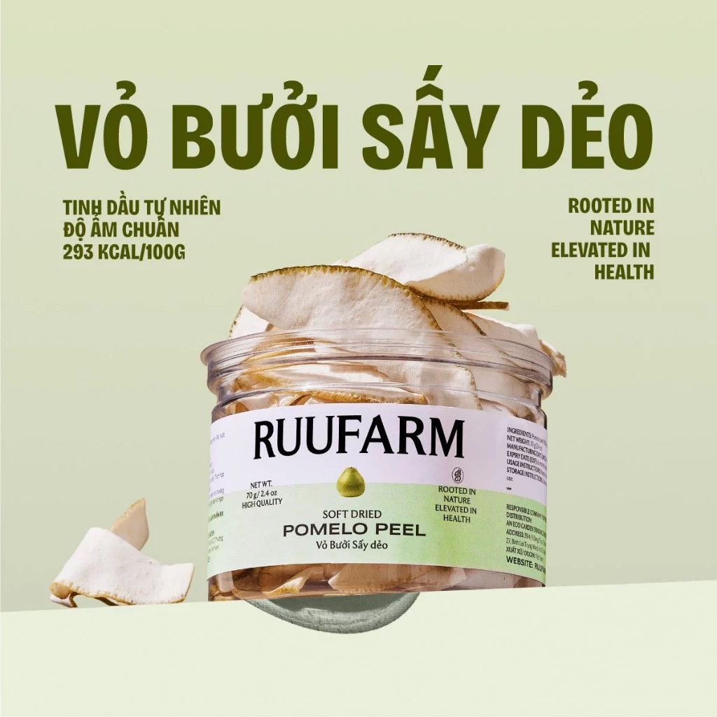 RUUFARM 柔らかドライグレープフルーツピール 70g