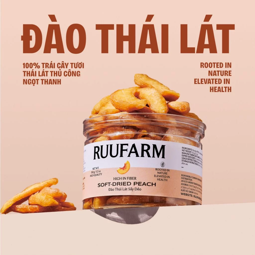 RUUFARM やわらか桃ドライスライス 150g