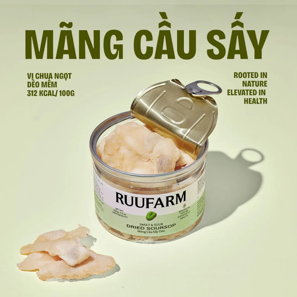 RUUFARM とろけるカスタードアップル ドライフルーツ 200g