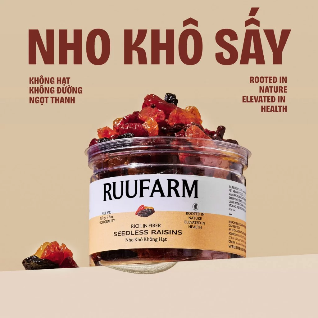 RUUFARM 3種の彩りレーズン 150g