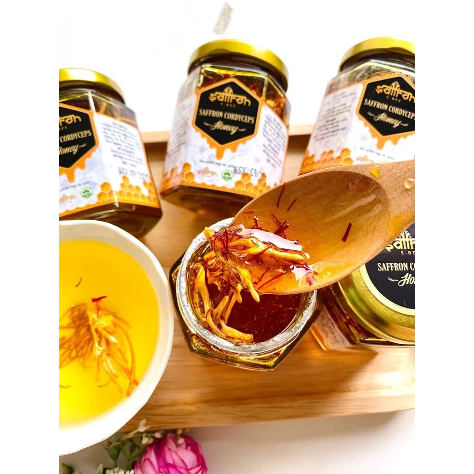 Saffron Việt Namブランド：サフラン入りはちみつコンボ（冬虫夏草＆ターメリック）