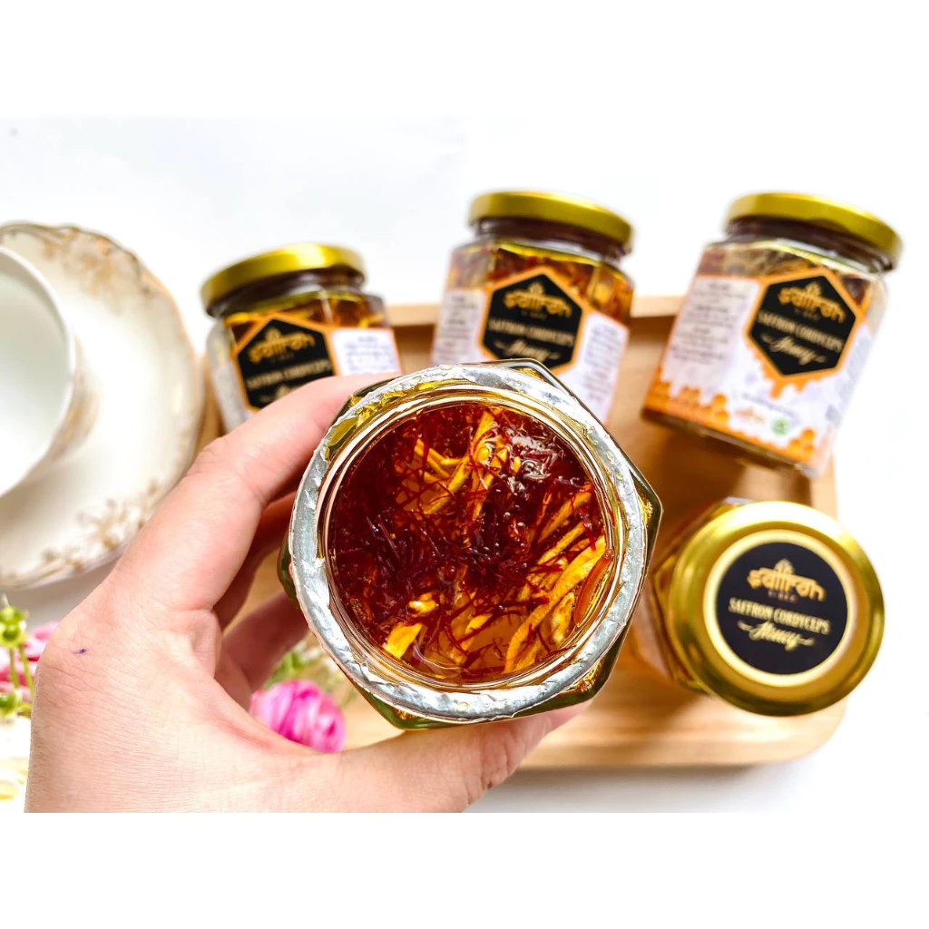 Saffron Vietnam特製！サフラン＆冬虫夏草入りはちみつ 180ml