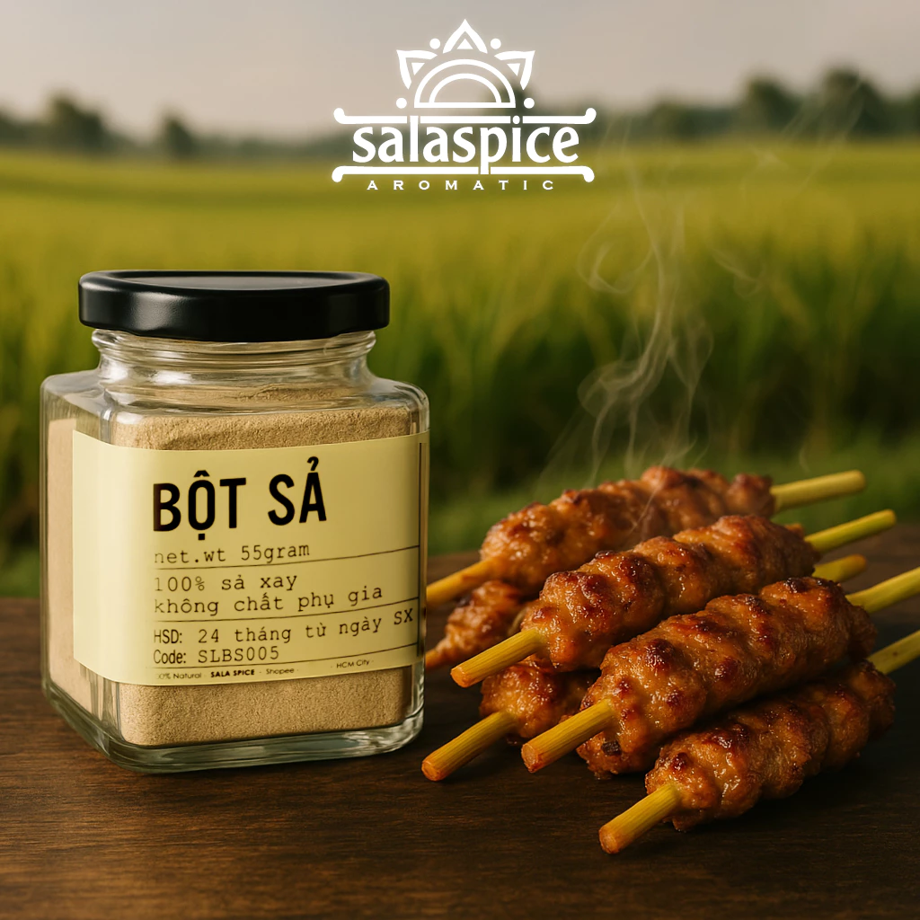 SALA SPICE 100%純粋レモングラスパウダー：超芳醇な香りで毎日の料理を格上げ！手軽に本格エスニックフレーバー