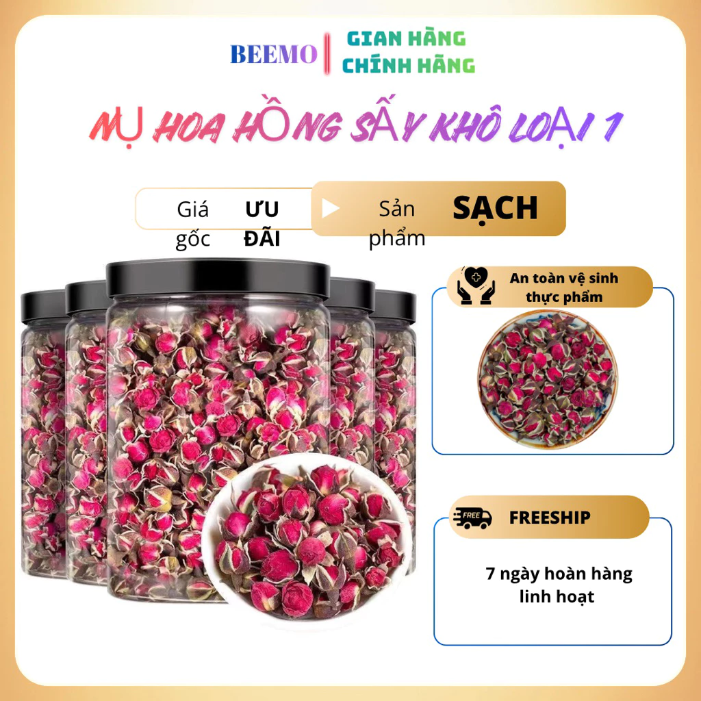 サパ産 贅沢ローズバッドティー 500g ジップ袋入り – 美肌・アンチエイジング・免疫力アップに