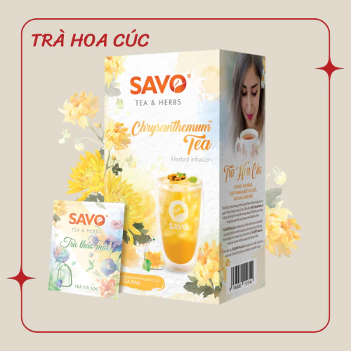 SAVO 菊花ティーバッグ 20袋入 (2g×20) – 清熱・安眠・リラックス効果