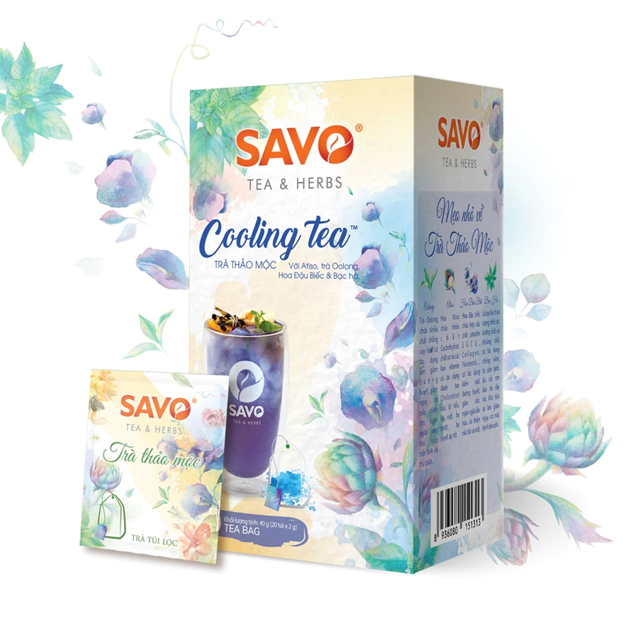 SAVO クーリングティー 蝶豆花茶 (バタフライピー) (2g x 20包)